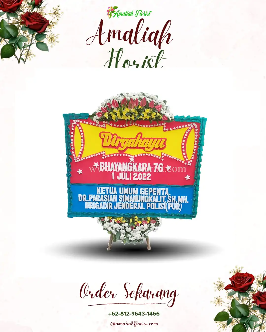 Papan Bunga HUT Ulang Tahun Ngadirojo